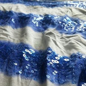 DONATED - Sequin Striped Tee